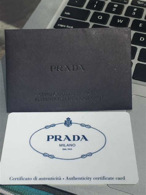 fake prada store|prada authenticity card.